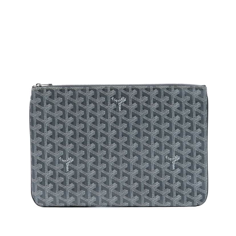 Goyard Goyardine Senat MM Grey Canvas Good condition - Front View