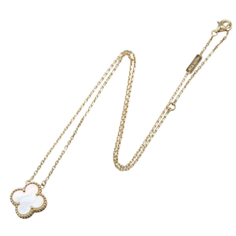 Van Cleef & Arpels 18K Yellow Gold and Mother of Pearl Vintage Alhambra Bracelet Gold Gold Good condition - Front View