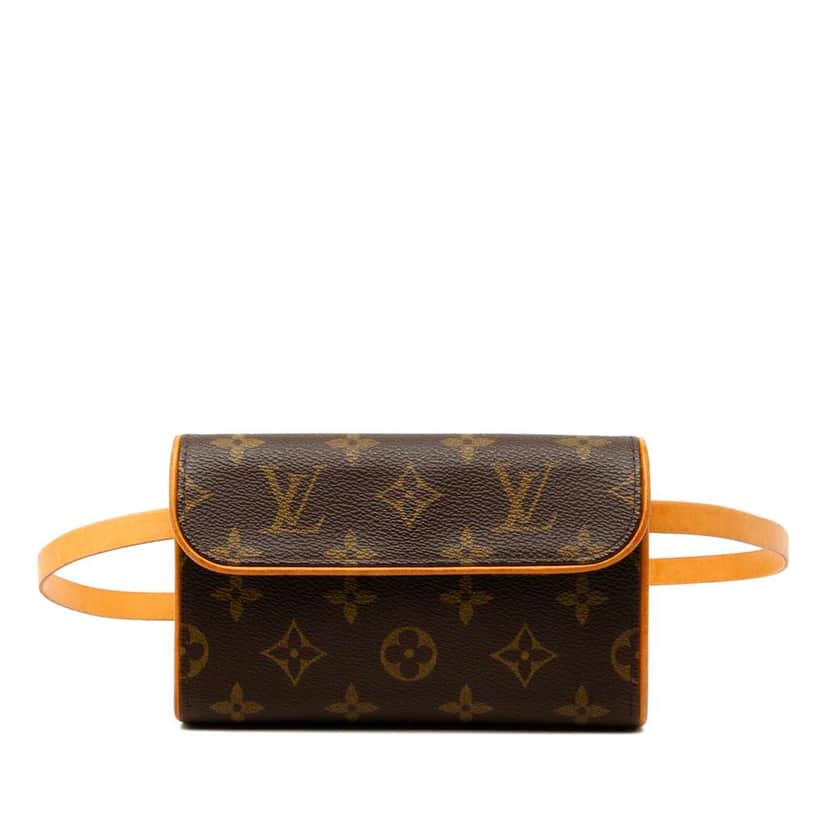 Louis Vuitton Monogram Pochette Florentine Brown Good condition - Front View