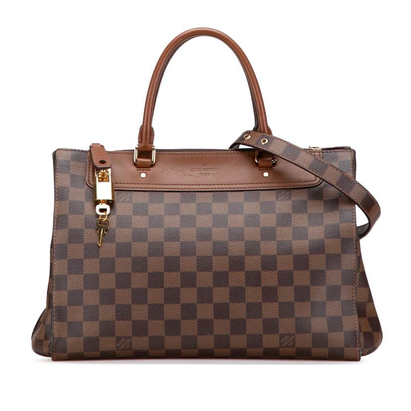 Louis Vuitton Damier Ebene Greenwich PM Brown Good condition - Front View