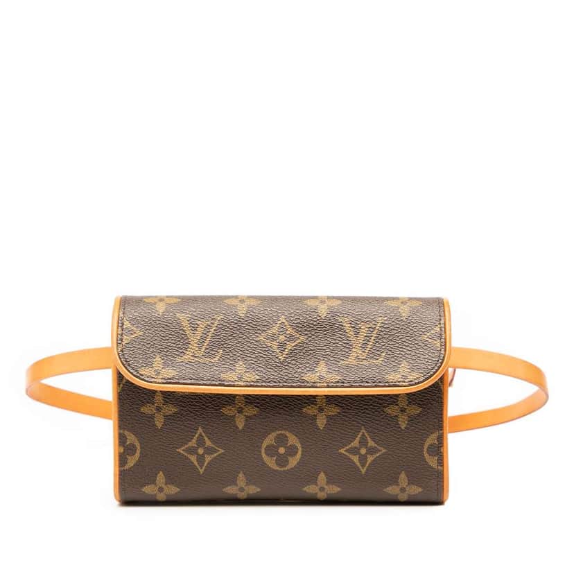 Louis Vuitton Monogram Pochette Florentine Brown Good condition - Front View