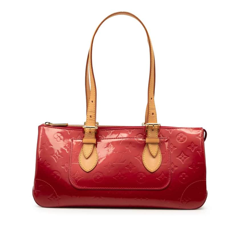 Louis Vuitton Monogram Vernis Rosewood Avenue Red Leather Very good condition - Front View