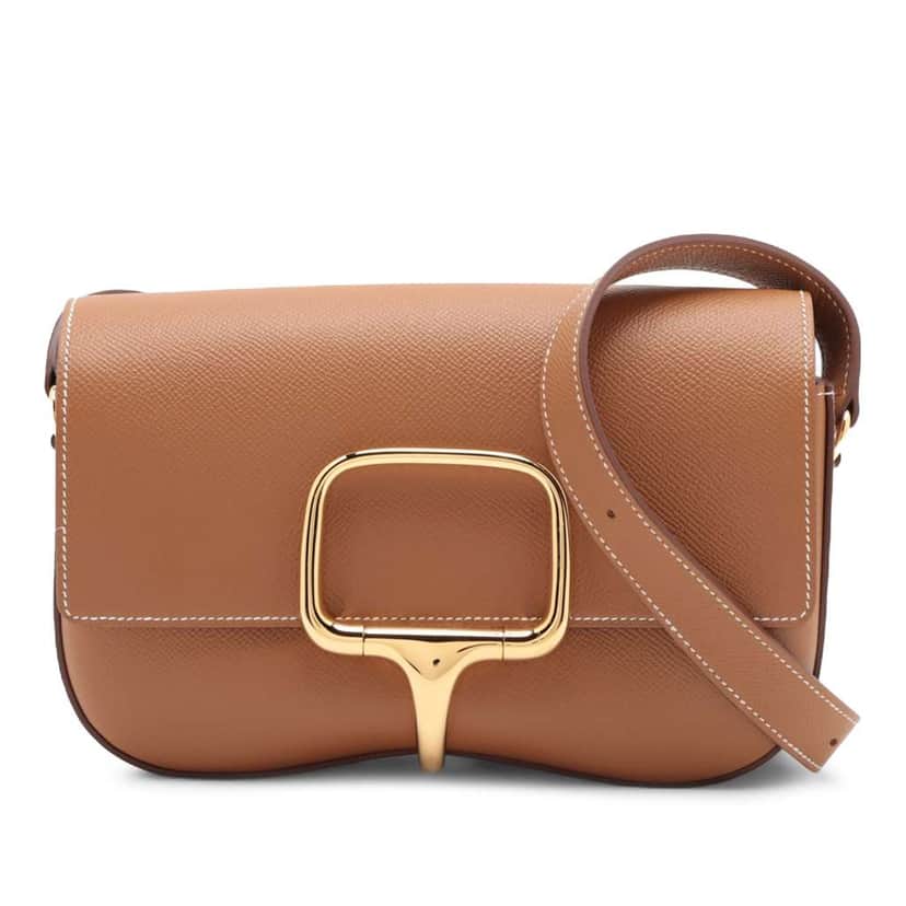 Hermès Epsom Della Cavalleria Elan Brown Leather Good condition - Front View