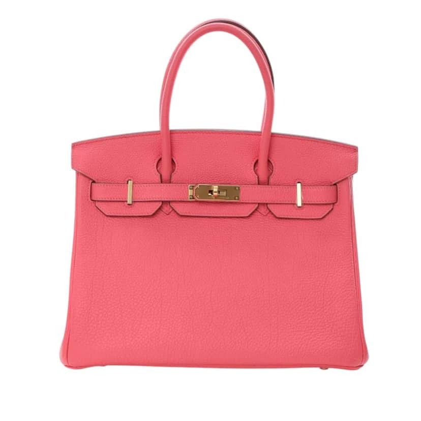 Hermès Togo Birkin Retourne 30 Pink Leather Good condition - Front View