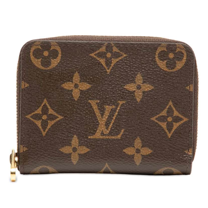 Louis Vuitton Monogram Zippy Coin Purse Brown Good condition - Front View