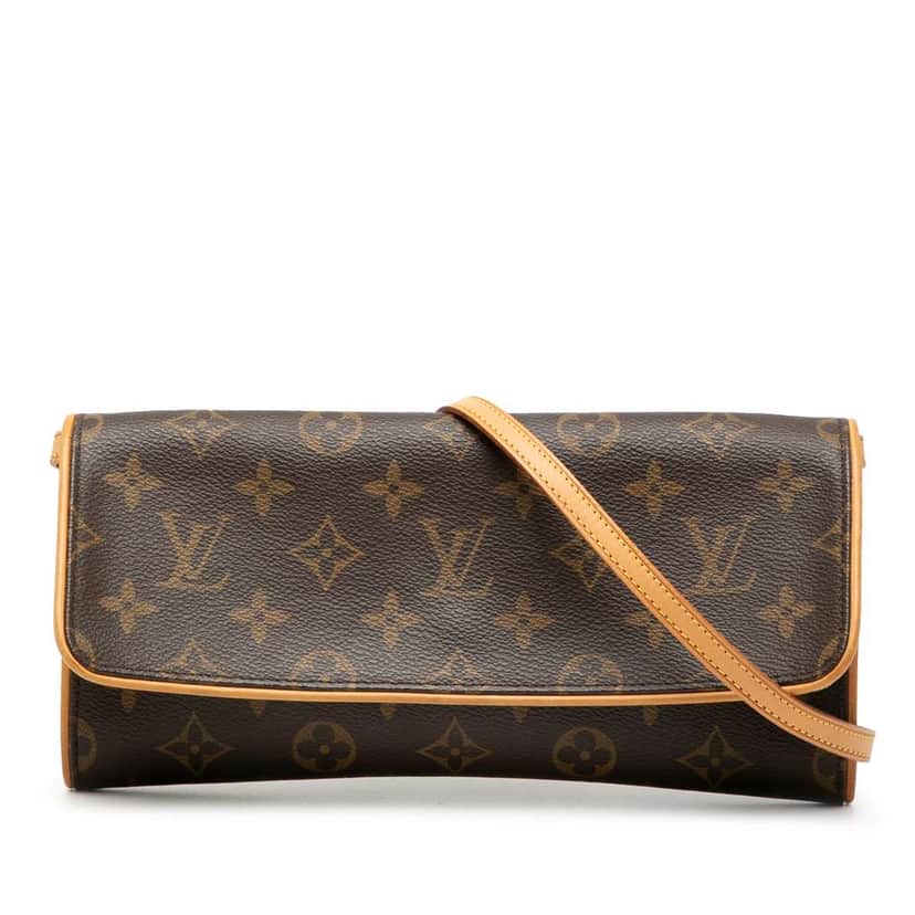 Louis Vuitton Monogram Pochette Twin GM Brown Very good condition - Front View