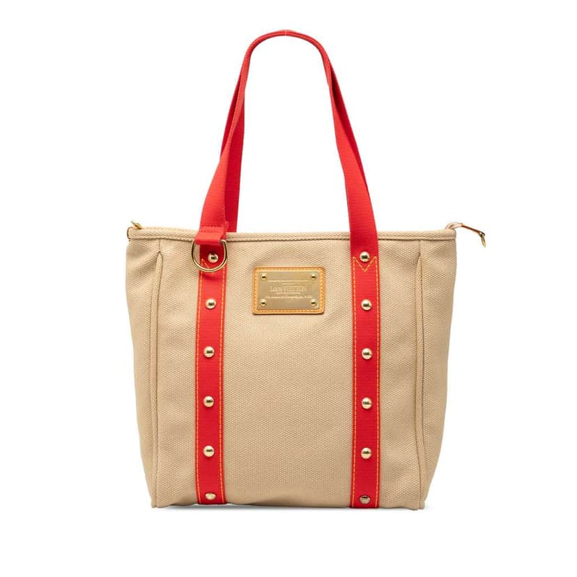 Louis Vuitton Antigua Cabas MM Brown Canvas Good condition - Front View