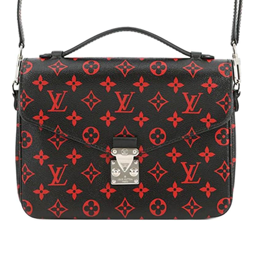 Louis Vuitton Monogram Infrarouge Pochette Metis Black Good condition - Front View