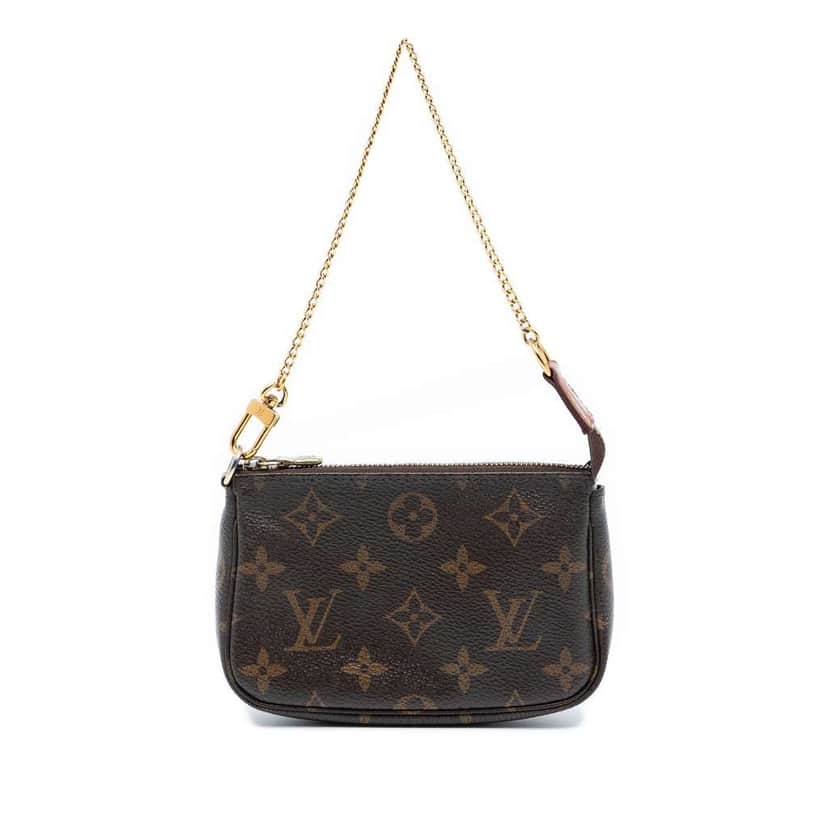 Louis Vuitton Monogram Mini Pochette Accessoires Brown Very good condition - Front View