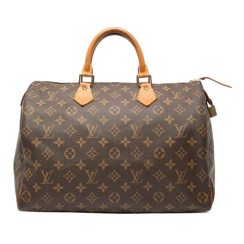 Louis Vuitton Monogram Speedy 35 Brown Good condition - Front View