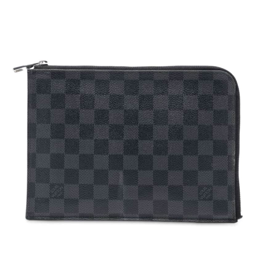 Louis Vuitton Damier Graphite Pochette Jour PM Black Good condition - Front View