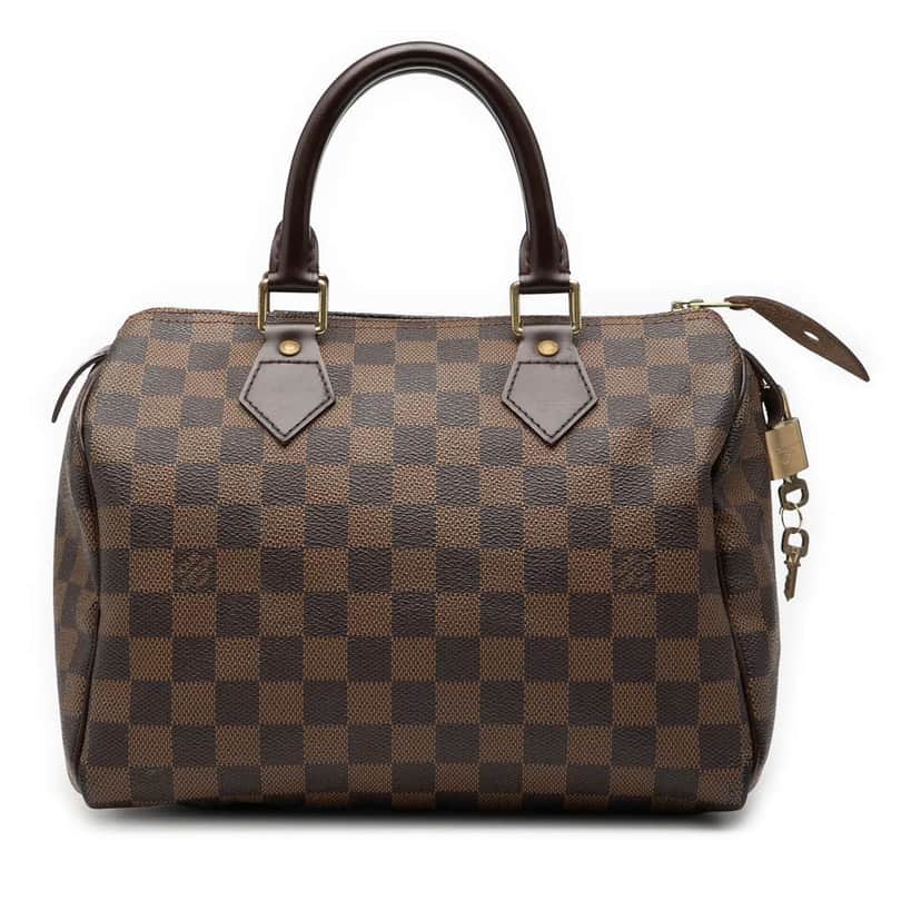 Louis Vuitton Damier Ebene Speedy 25 Brown Good condition - Front View