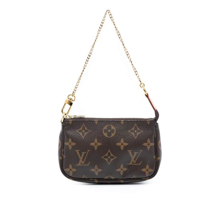 Louis Vuitton Monogram Mini Pochette Accessoires Brown Very good condition - Front View