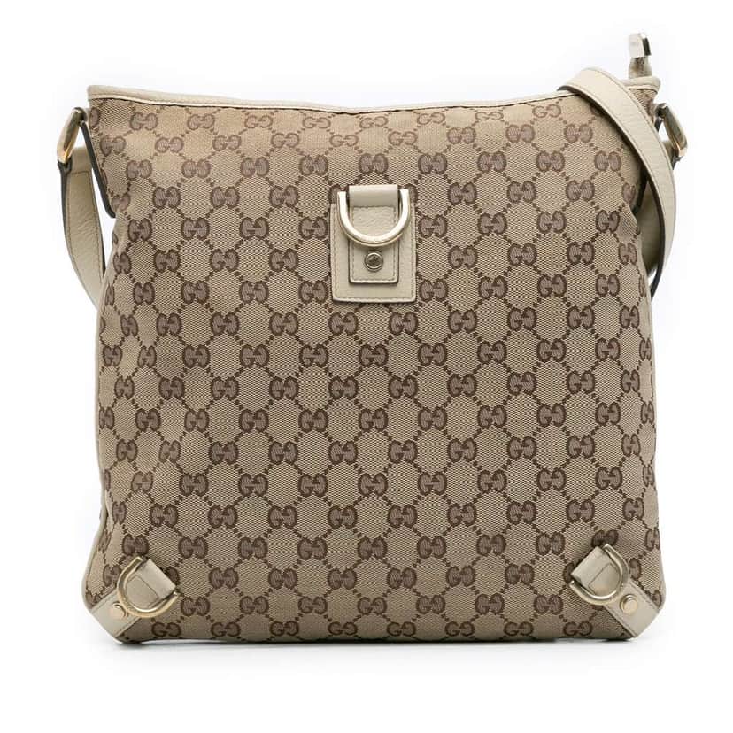 Gucci GG Canvas Abbey D Ring Crossbody Brown Canvas Good condition - Front View