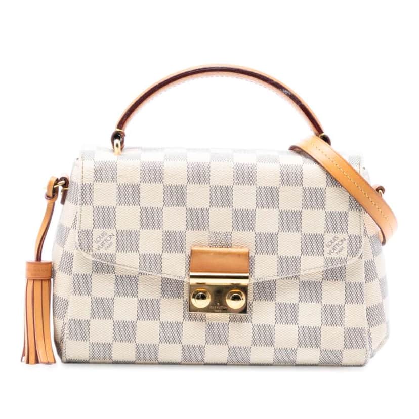Louis Vuitton Damier Azur Croisette White Good condition - Front View