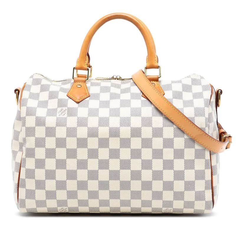 Louis Vuitton Damier Azur Speedy Bandouliere 30 White Good condition - Front View