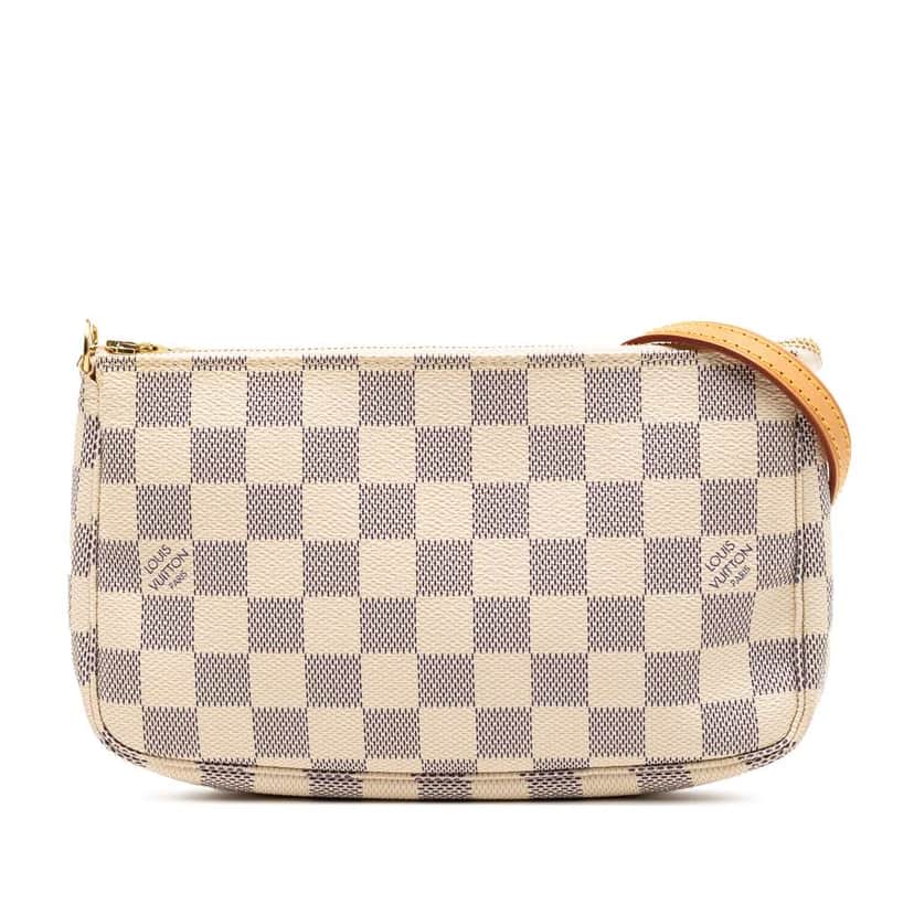 Louis Vuitton Damier Azur Pochette Accessoires White Good condition - Front View