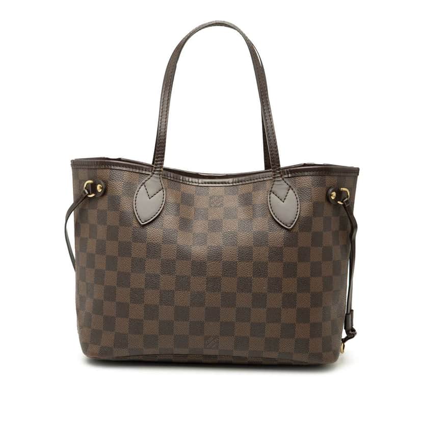 Louis Vuitton Damier Ebene Neverfull PM Brown Good condition - Front View