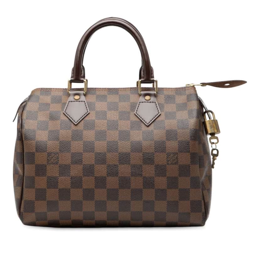 Louis Vuitton Damier Ebene Speedy 25 Brown Good condition - Front View