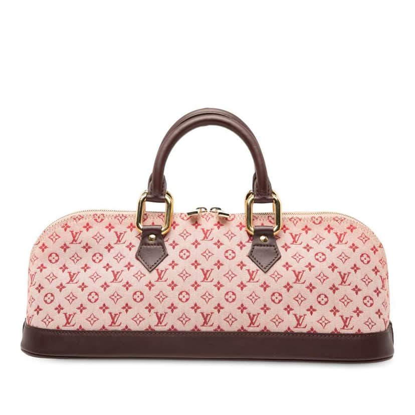 Louis Vuitton Monogram Mini Lin Alma Horizontal Red Canvas Good condition - Front View