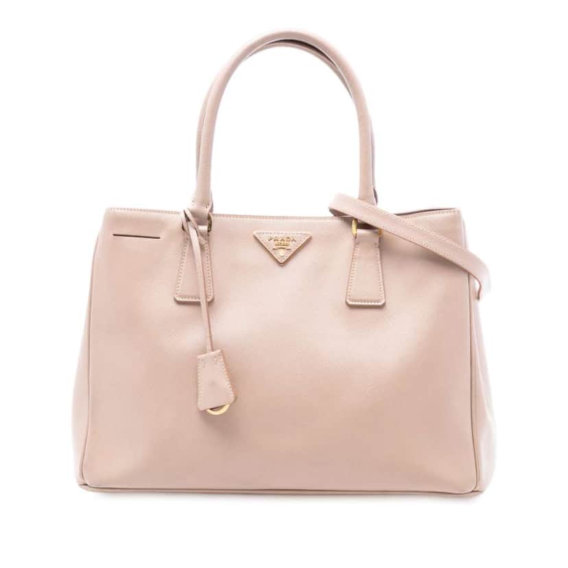 Prada Medium Saffiano Lux Galleria Tote Pink Leather Good condition - Front View