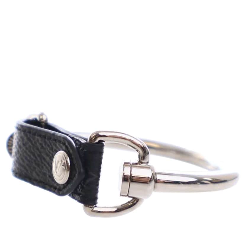 Louis Vuitton Silver Plated Monogram Eclipse Bracelet M Silver Metal Good condition - Front View