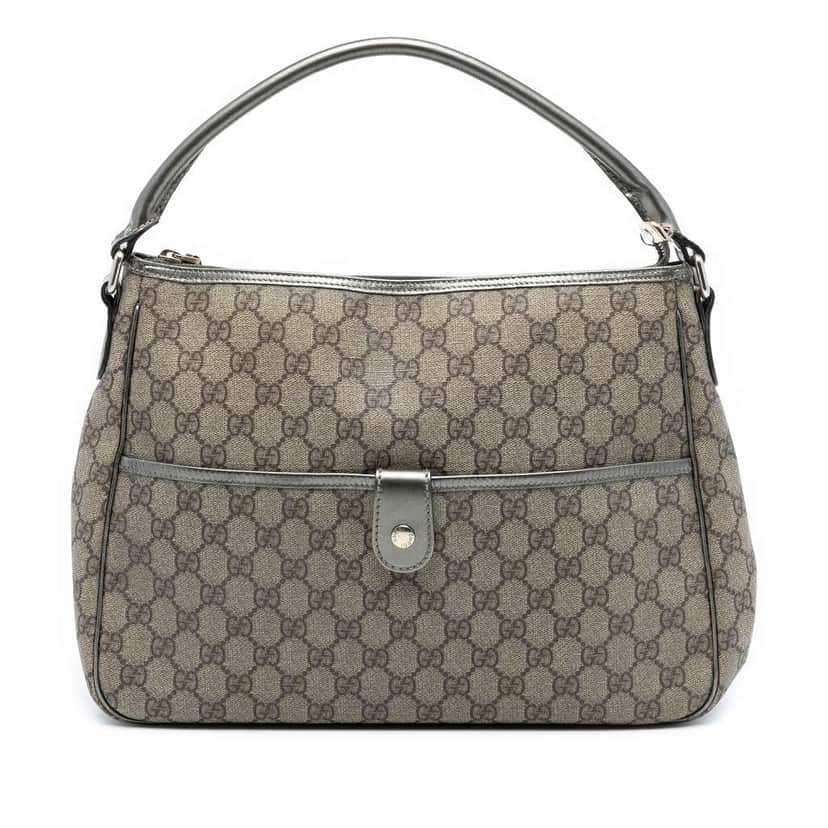 Gucci GG Supreme Joy Handbag Brown Canvas Good condition - Front View