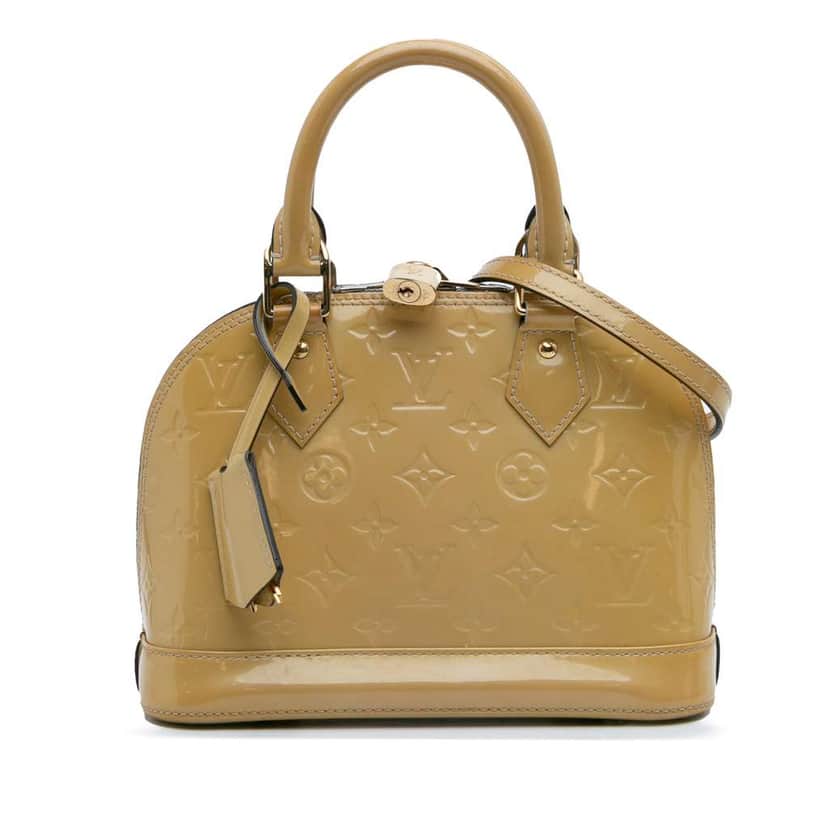 Louis Vuitton Monogram Vernis Alma BB Brown Leather Good condition - Front View