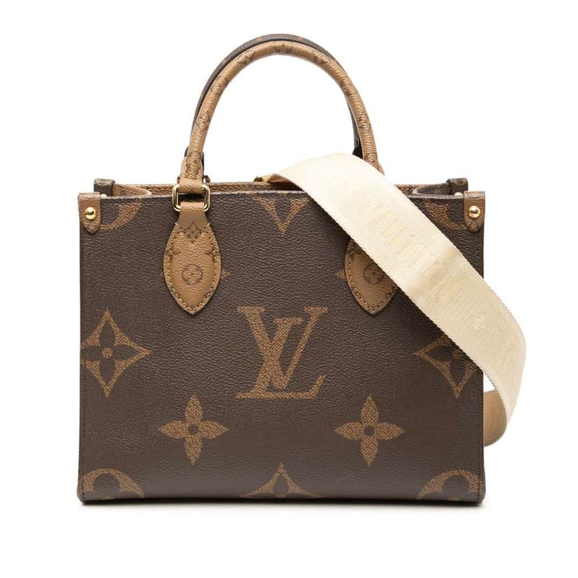 Louis Vuitton Monogram Reverse Giant OnTheGo PM Brown Good condition - Front View