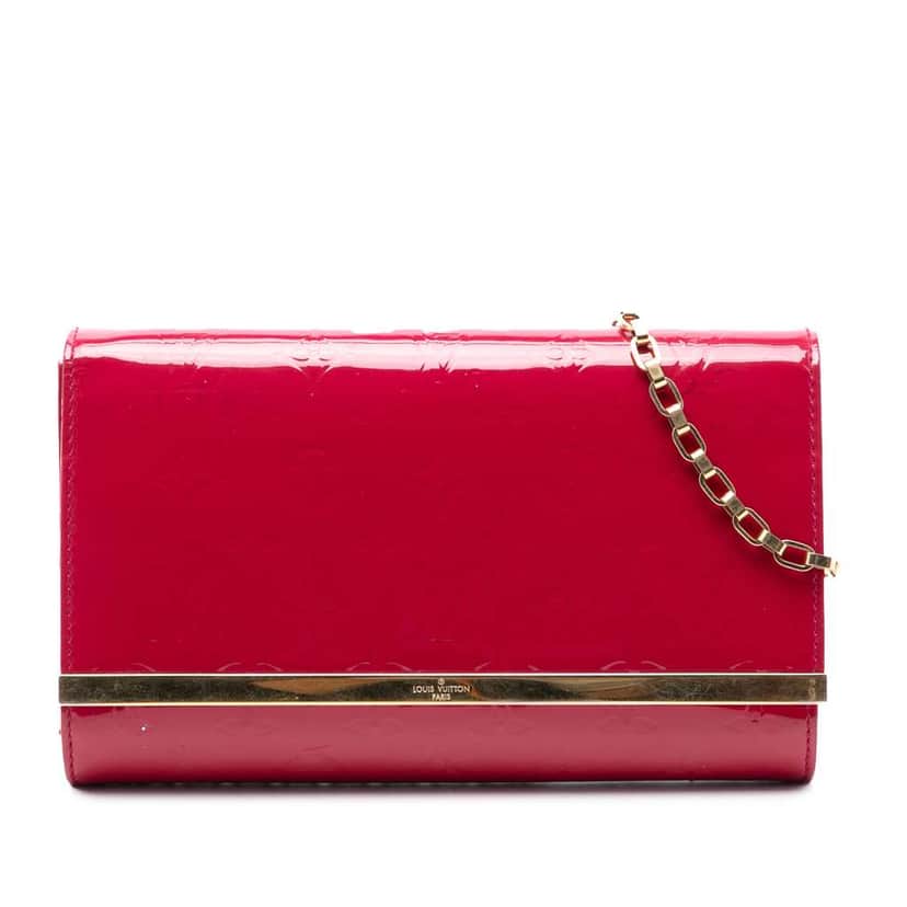 Louis Vuitton Monogram Vernis Ana Red Leather Good condition - Front View