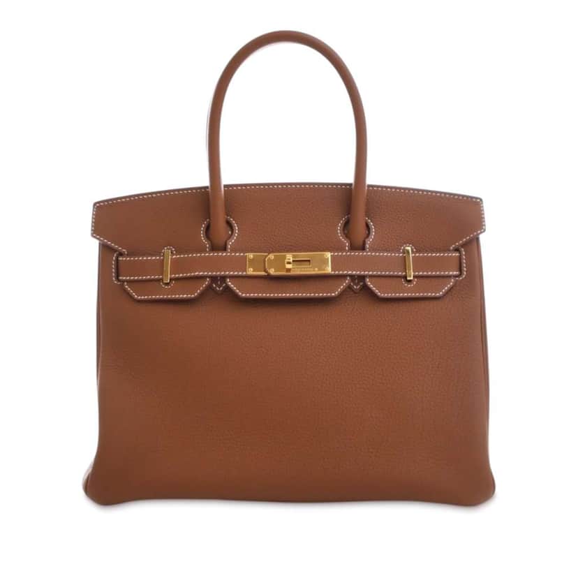 Hermès Togo Birkin Retourne 30 Brown Leather Good condition - Front View