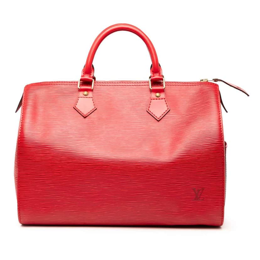 Louis Vuitton Epi Speedy 30 Red Leather Good condition - Front View