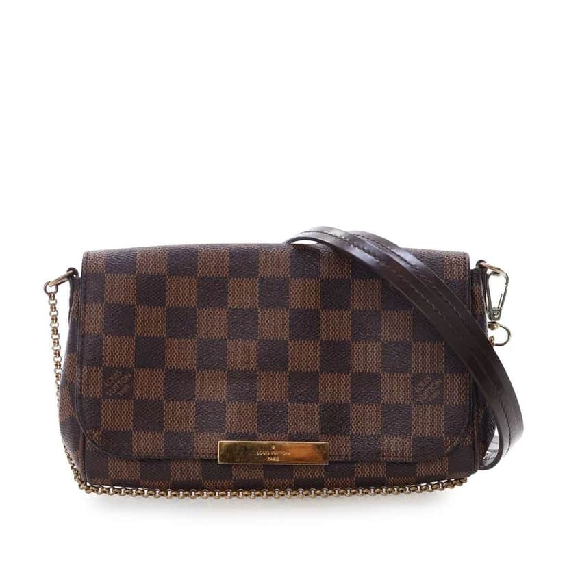 Louis Vuitton Damier Ebene Favorite PM Brown Good condition - Front View