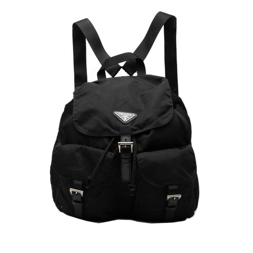 Prada Tessuto Backpack Black Fair condition - Front View