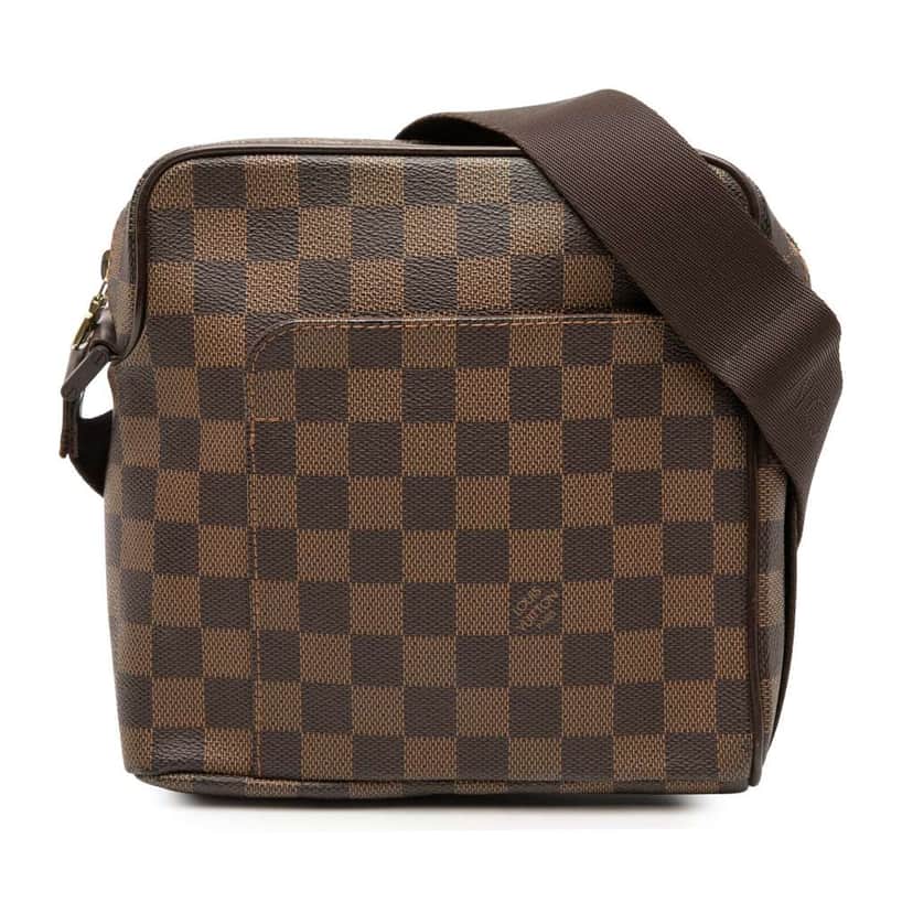 Louis Vuitton Damier Ebene Olav PM Brown Good condition - Front View