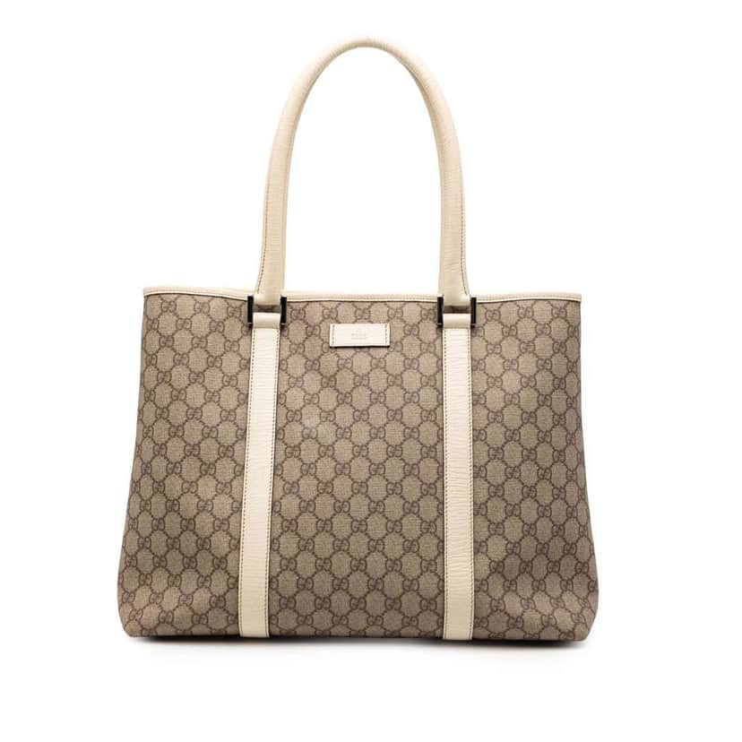 Gucci GG Supreme Tote Brown Canvas Good condition - Front View