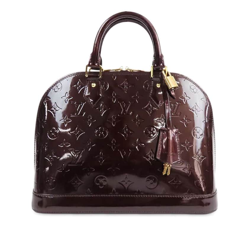 Louis Vuitton Monogram Vernis Alma PM Purple Leather Good condition - Front View