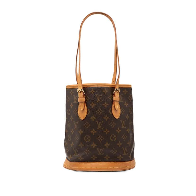 Louis Vuitton Monogram Petit Bucket Brown Good condition - Front View