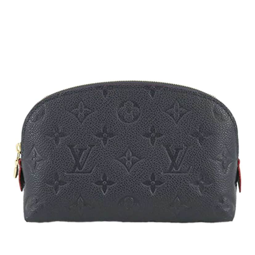 Louis Vuitton Monogram Empreinte Pochette Cosmetique Blue Leather Good condition - Front View