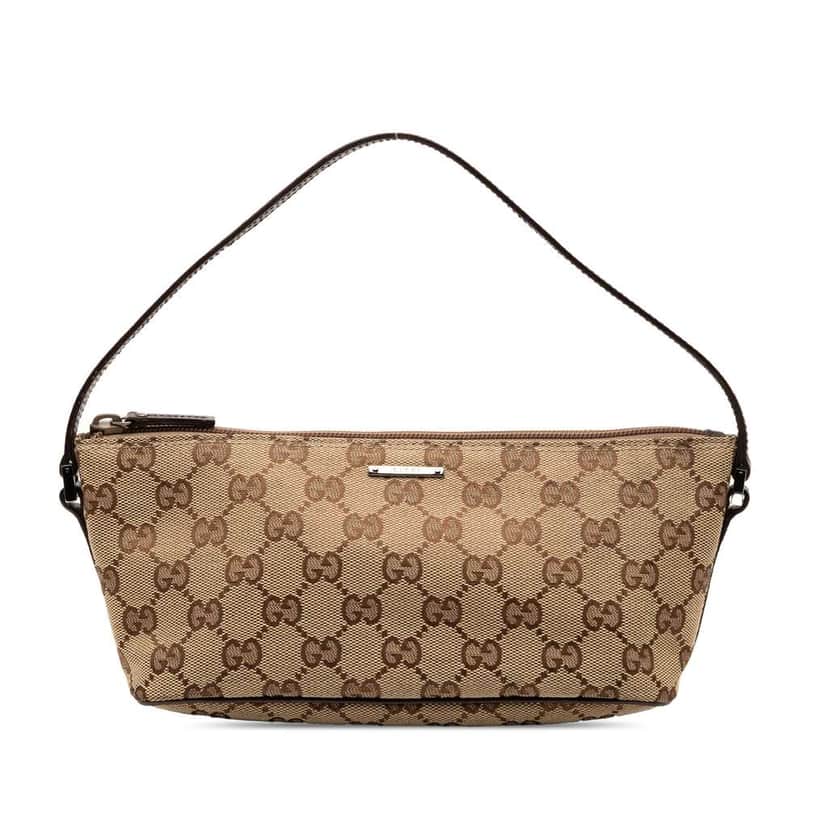 Gucci GG Canvas Boat Brown Canvas Good condition - Front View