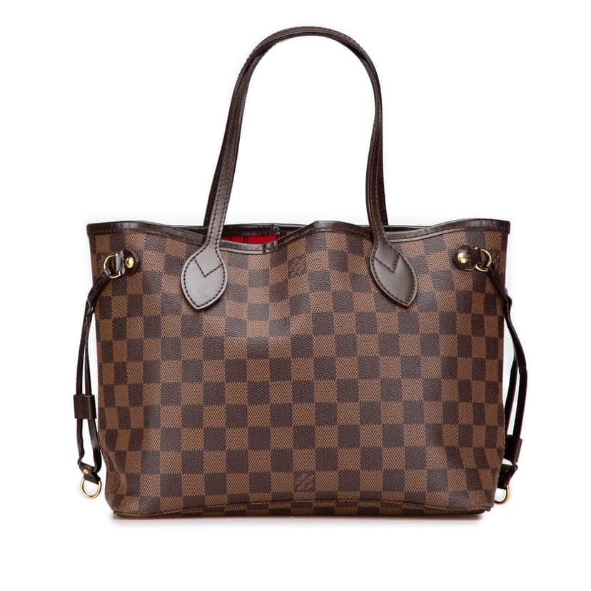 Louis Vuitton Damier Ebene Neverfull PM Brown Good condition - Front View