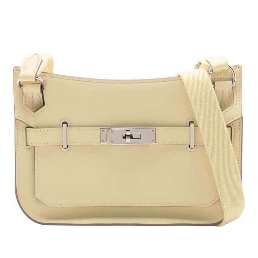 Hermès Mini Swift Jypsiere Yellow Leather Good condition - Front View