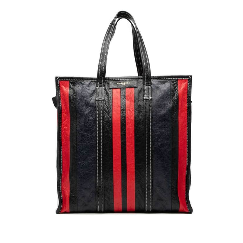 Balenciaga M Lambskin Bazar Shopper Satchel Black Leather Good condition - Front View