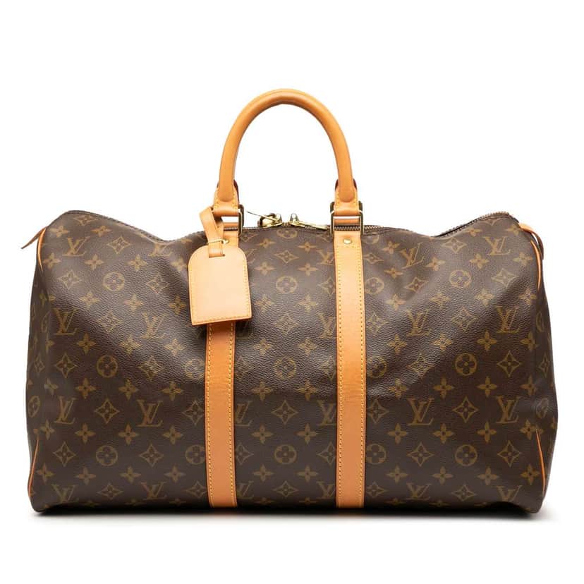 Louis Vuitton Monogram Keepall 45 Brown Good condition - Front View