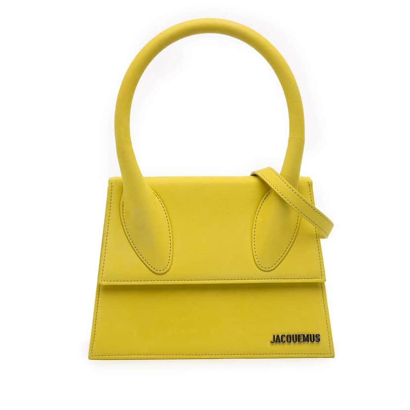 Jacquemus Leather Le Grand Chiquito Yellow Leather Good condition - Front View