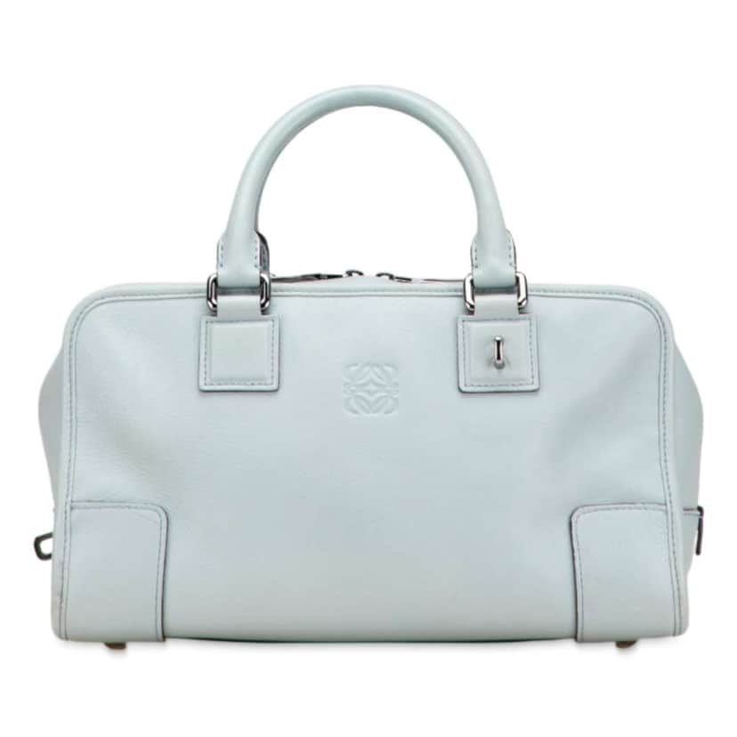 Loewe Limited Edition Leather Amazona 28 Blue Leather Good condition - Front View