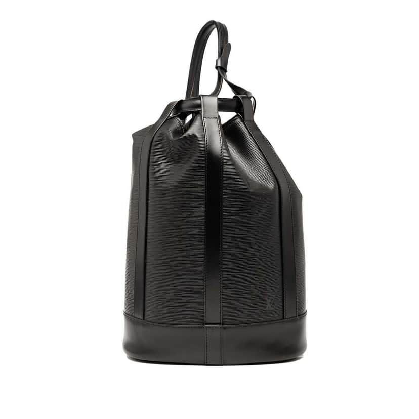Louis Vuitton Epi Randonnee PM Black Leather Good condition - Front View