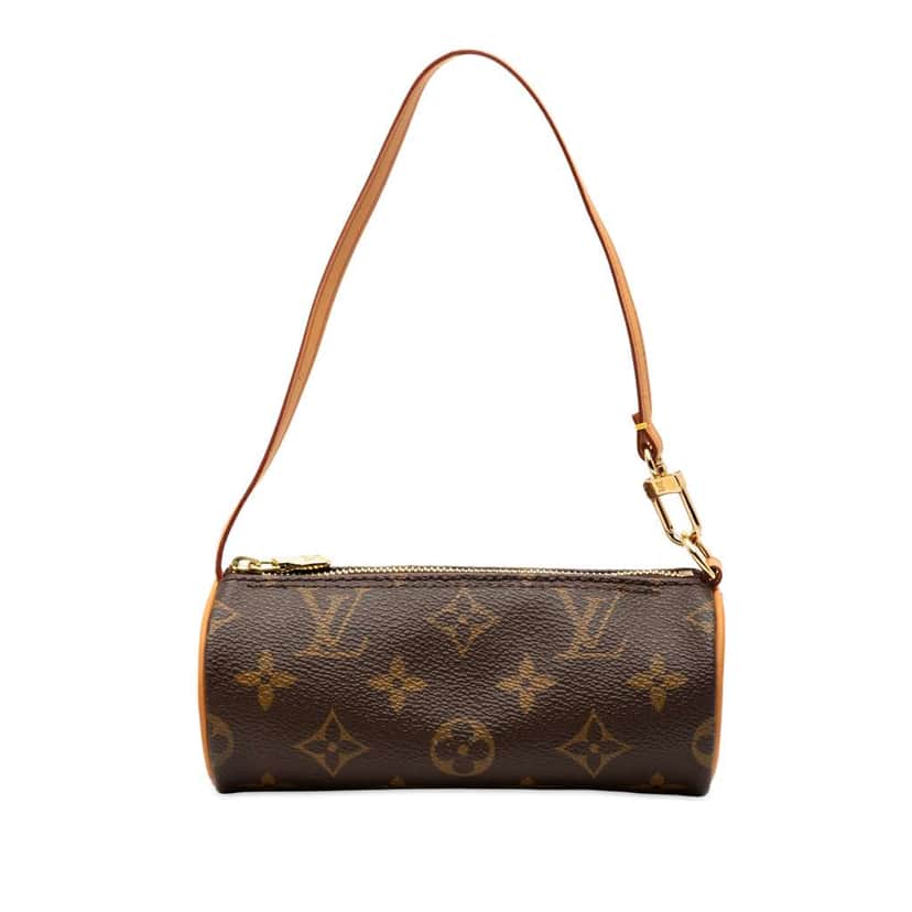 Louis Vuitton Monogram Papillon Pochette Brown Good condition - Front View
