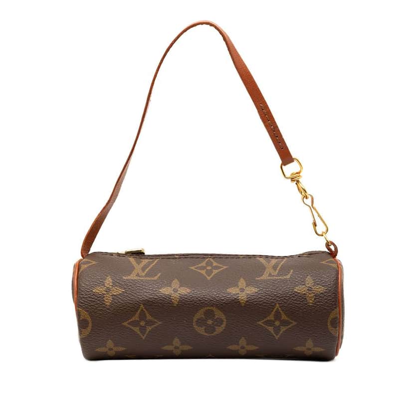 Louis Vuitton Monogram Papillon Pochette Brown Good condition - Front View
