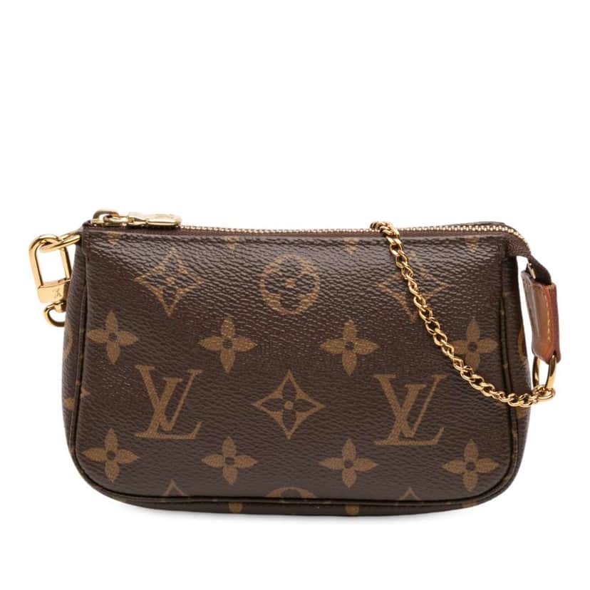 Louis Vuitton Monogram Mini Pochette Accessoires Brown Good condition - Front View